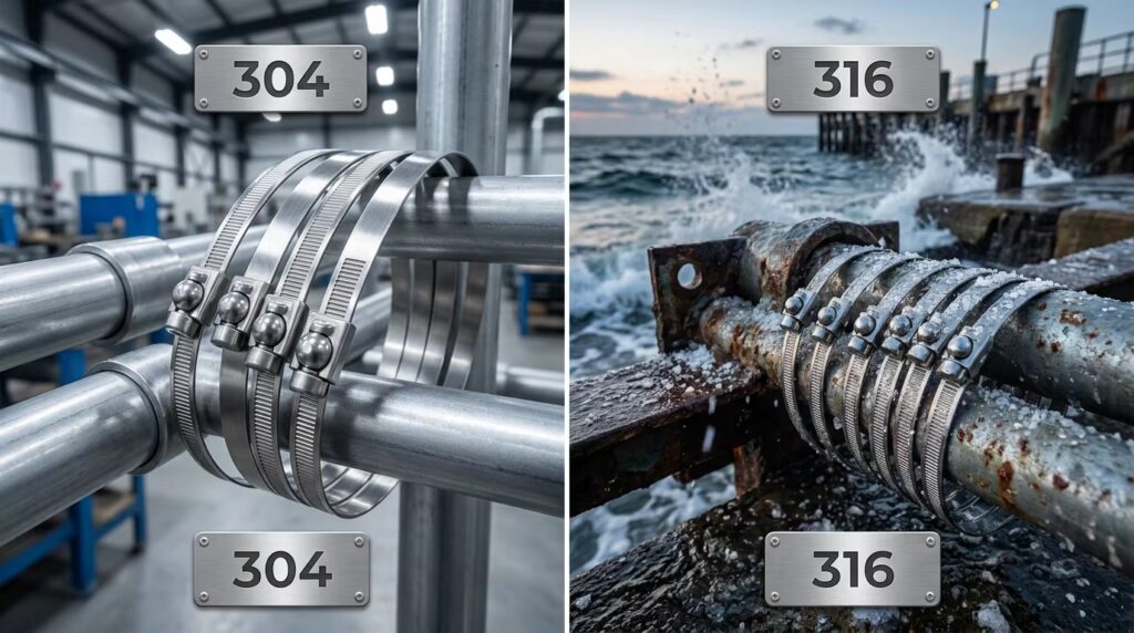 Stainless Steel Cable Ties 304 vs 316: Which One Should You Choose?
