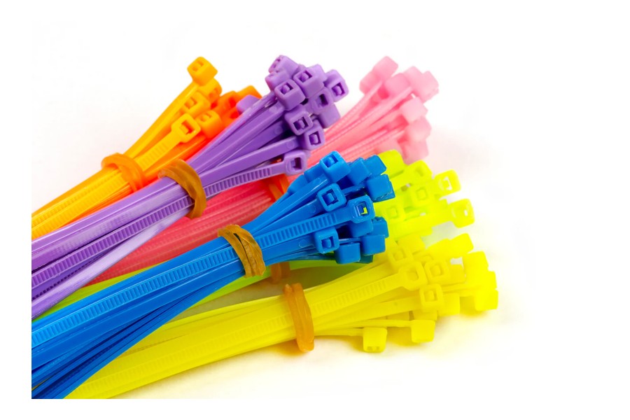 Hook and loop cable ties for rack patch cord cable bundling