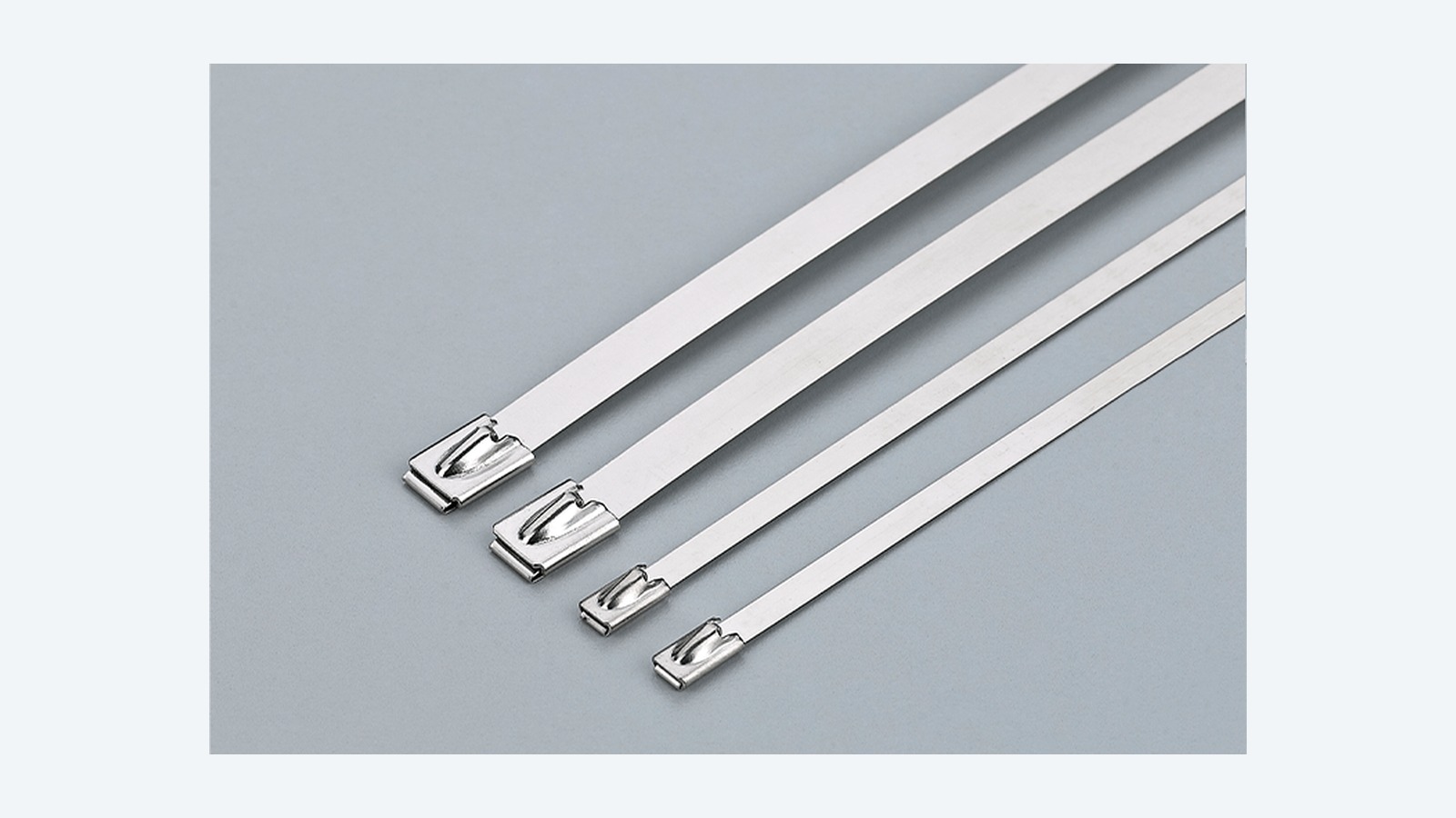 Stainless steel cable ties product visual for severe duty cable bundling