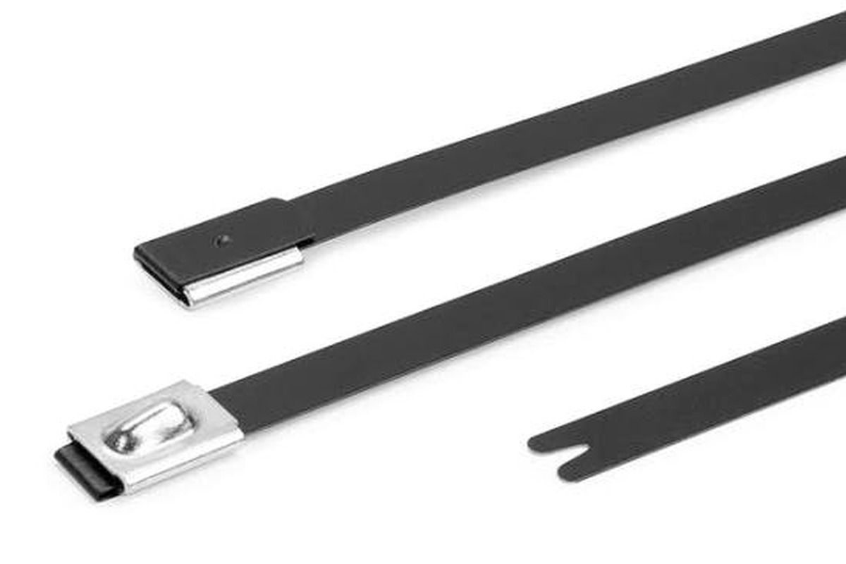 Stainless steel cable ties for pipe hose and conduit fastening