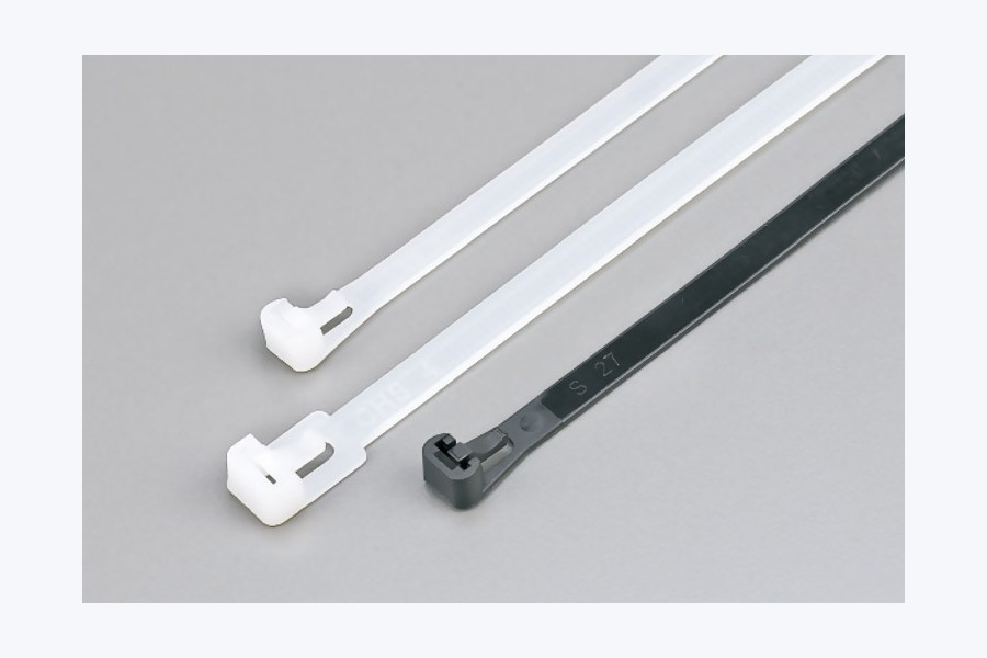 Black and natural low-smoke halogen-free cable tie options for rail electrical routing