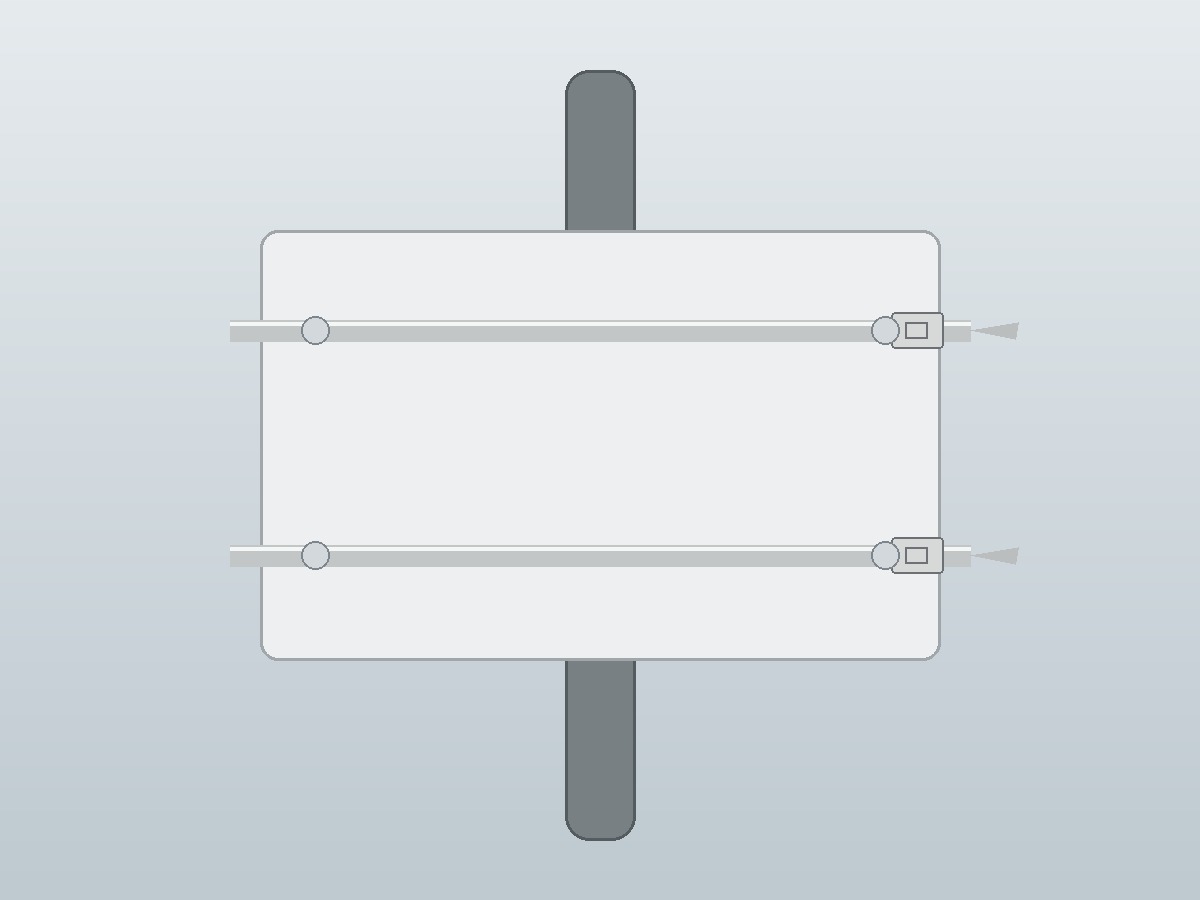 Outdoor sign mounted to metal post with stainless steel cable ties